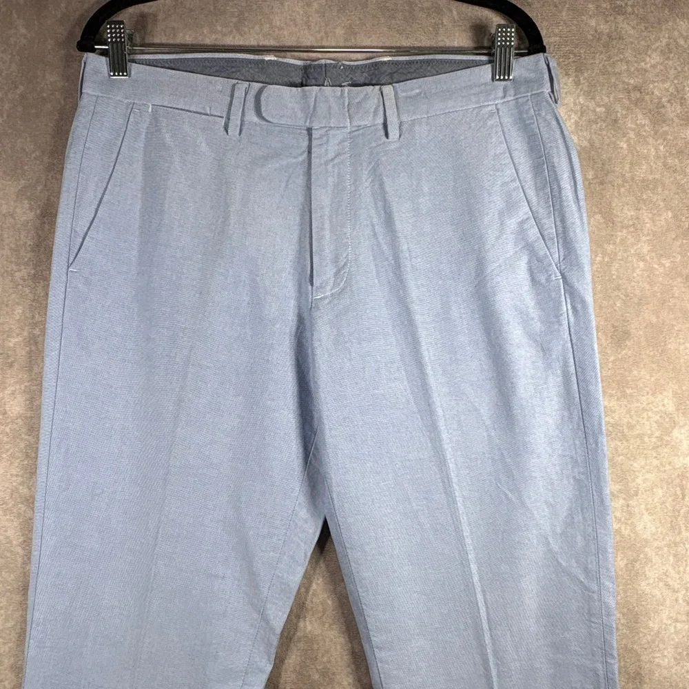 J.Crew Dress Pants Mens 31x30 Blue Bowery Slim Fit Oxford‎ Cotton Chinos Preppy
